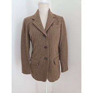 Liz Claiborne Brown Plaid Blazer